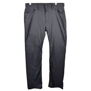 Prana Pants 34 Mens Slim Fit Dark Gray Nylon Spandex Stretch Casual  Gorpcore